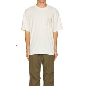 Represent Shirt Men Large Masking Tape Initial White Logo Graphic Tee Streetwear